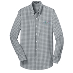KC133<br>Port Authority® Long Sleeve Gingham Easy Care Shirt