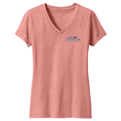 KC103<br>District ® Women’s Perfect Blend ® CVC V-Neck Tee